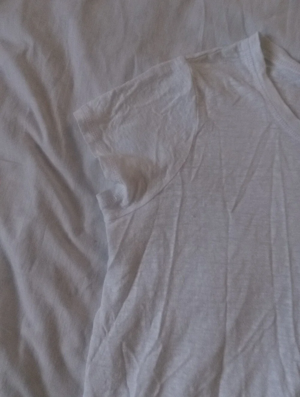 Michael Kors White Short Sleeve Crewneck Linen Tee